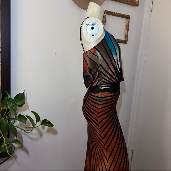 S-Twelve Maxi Dress Size Small Stretch Maxi Dress spaghetti straps Full Length S - Picture 6 of 14